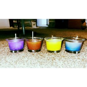 Homemade candles